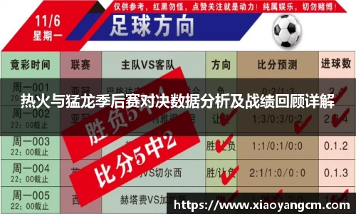 热火与猛龙季后赛对决数据分析及战绩回顾详解